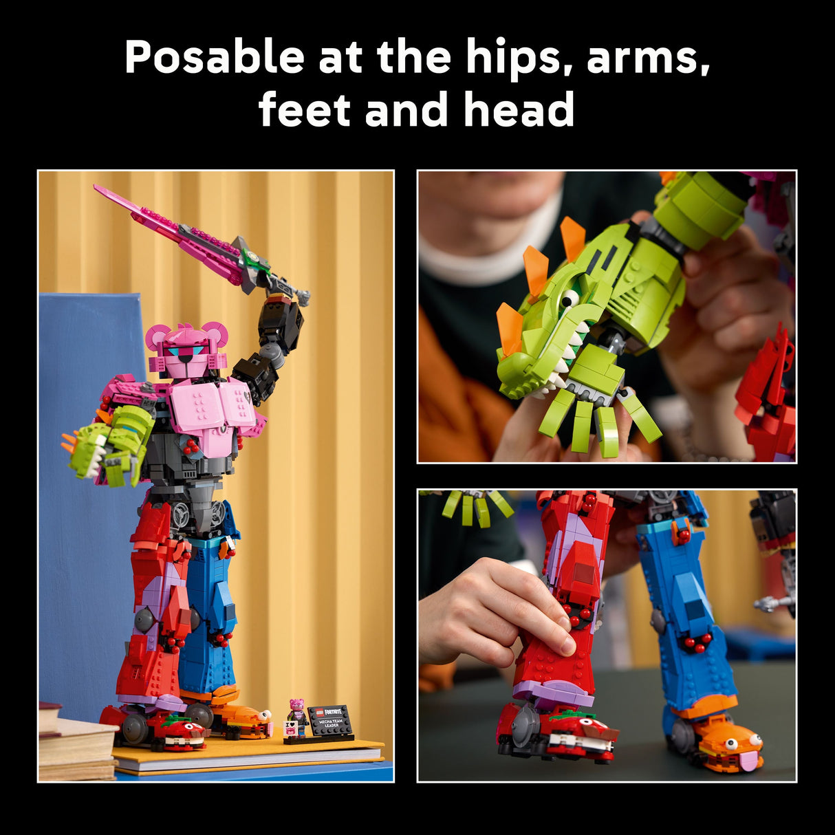 Lego Fortnite 77078 Mecha Team Leader Collectable for Adults Ages 18+