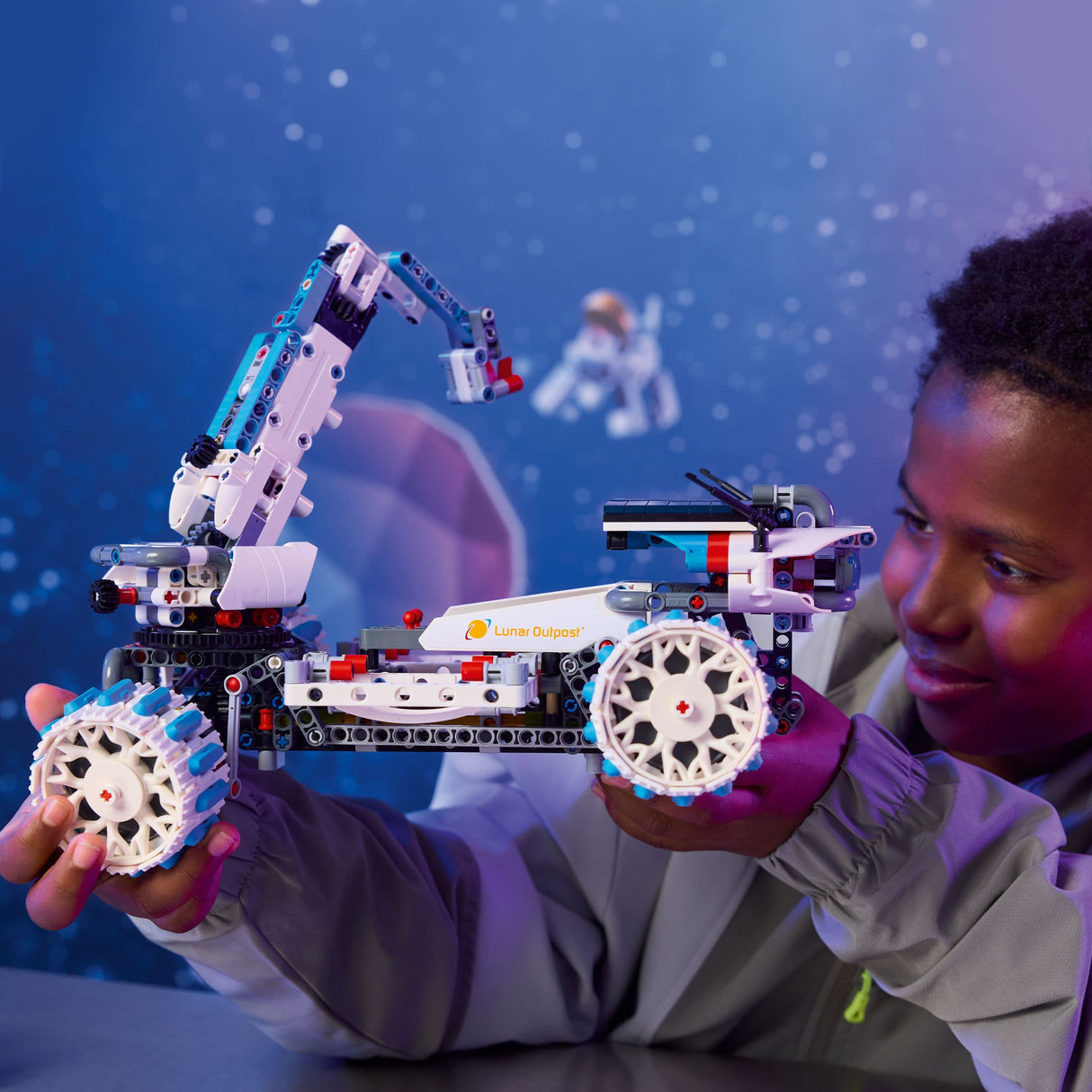 Lego Technic 42211 Lunar Outpost Moon Rover Space Vehicle for Ages 10+