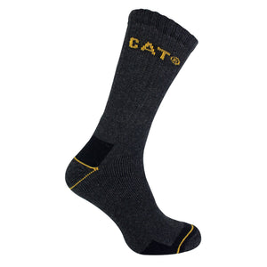 CAT Mens 3 Pack Real Work Socks with Cushioned Heel & Toe