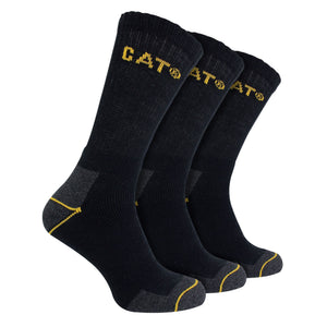CAT Mens 3 Pack Real Work Cotton Socks