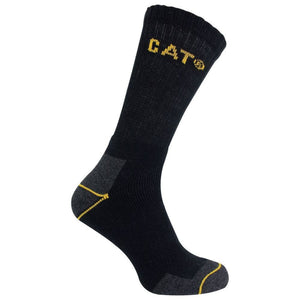 CAT 6 Pack Unisex Heavy Duty Work Socks for Steel Toe Boots