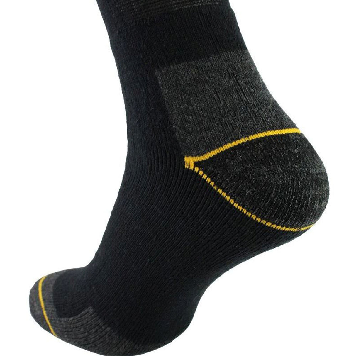 CAT 6 Pack Unisex Heavy Duty Work Socks for Steel Toe Boots