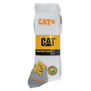 CAT Mens 3 Pack Real Work Cotton Socks