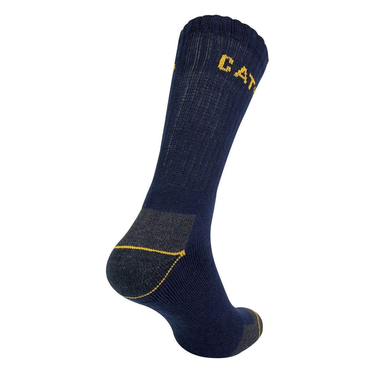 CAT Mens 3 Pack Real Work Socks with Cushioned Heel & Toe
