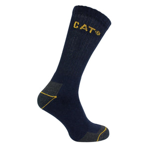 CAT Mens 3 Pack Real Work Socks with Cushioned Heel & Toe