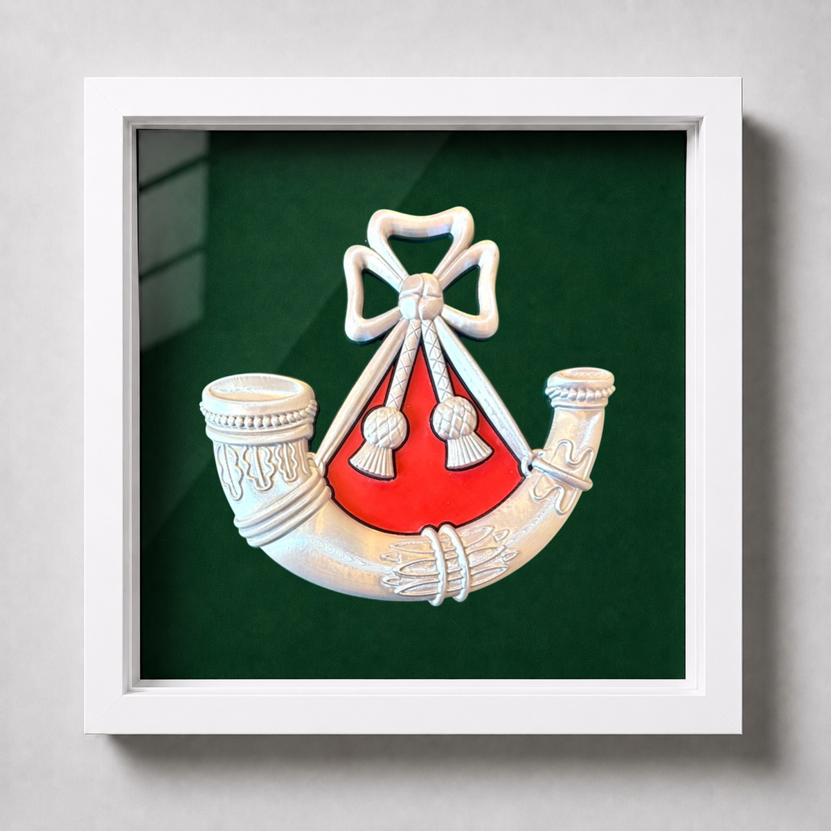 Light Infantry Cap Badge Display Frame