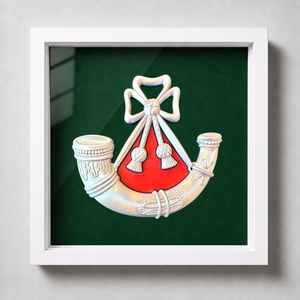 Light Infantry Cap Badge Display Frame