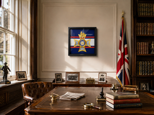The Light Dragoons Framed Cap Badge Display – Queen's Crown | Officially Licensed