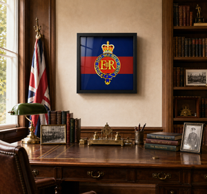 Household Cavalry Queen's Crown Cap Badge Display Frame | Officially Licensed