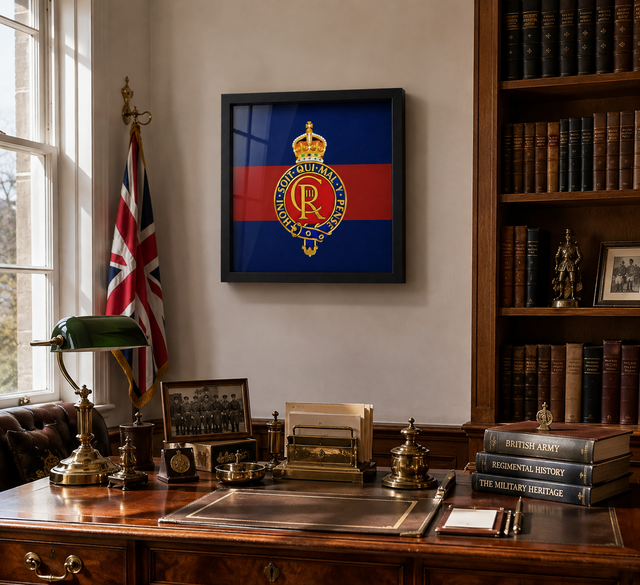 Household Cavalry King's Crown Cap Badge Display Frame | Officially Licensed
