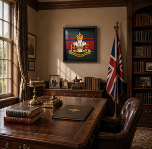 Royal Monmouthshire Royal Engineers Cap Badge Display Frame