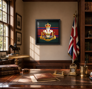 Royal Monmouthshire Royal Engineers Cap Badge Display Frame