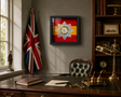 Cheshire Regiment Cap Badge Display Frame