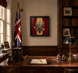 King's Royal Hussars Cap Badge Display Frame