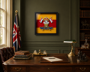 9th/12th Royal Lancers Cap Badge (Prince of Wales) Display Frame