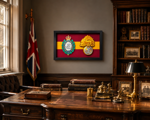 Double Military Cap Badge Display Frame | MOD Licensed