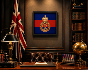 Blues and Royals 3D King's Crown Cap Badge Display Frame
