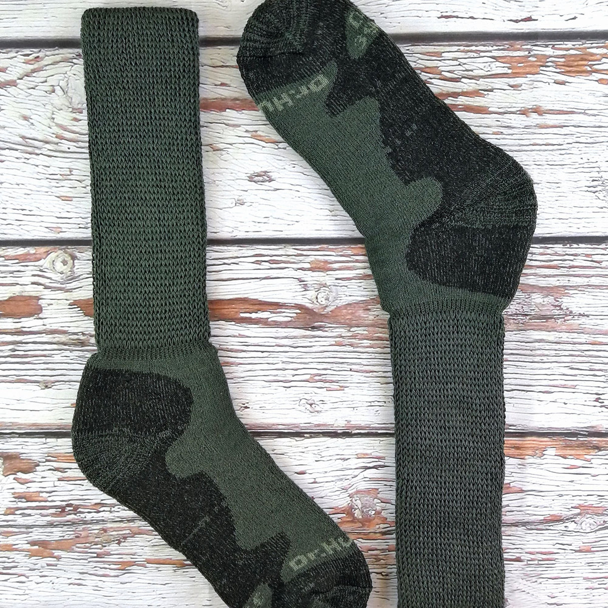 Dr.Hunter mens extra wide knee high merino wool hiking socks