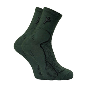 2 Pack Mens Cotton Hiking Boot Socks with Silver Technology