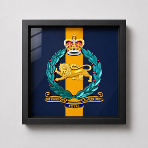 King's Own Royal Border Regiment Cap Badge Display Frame
