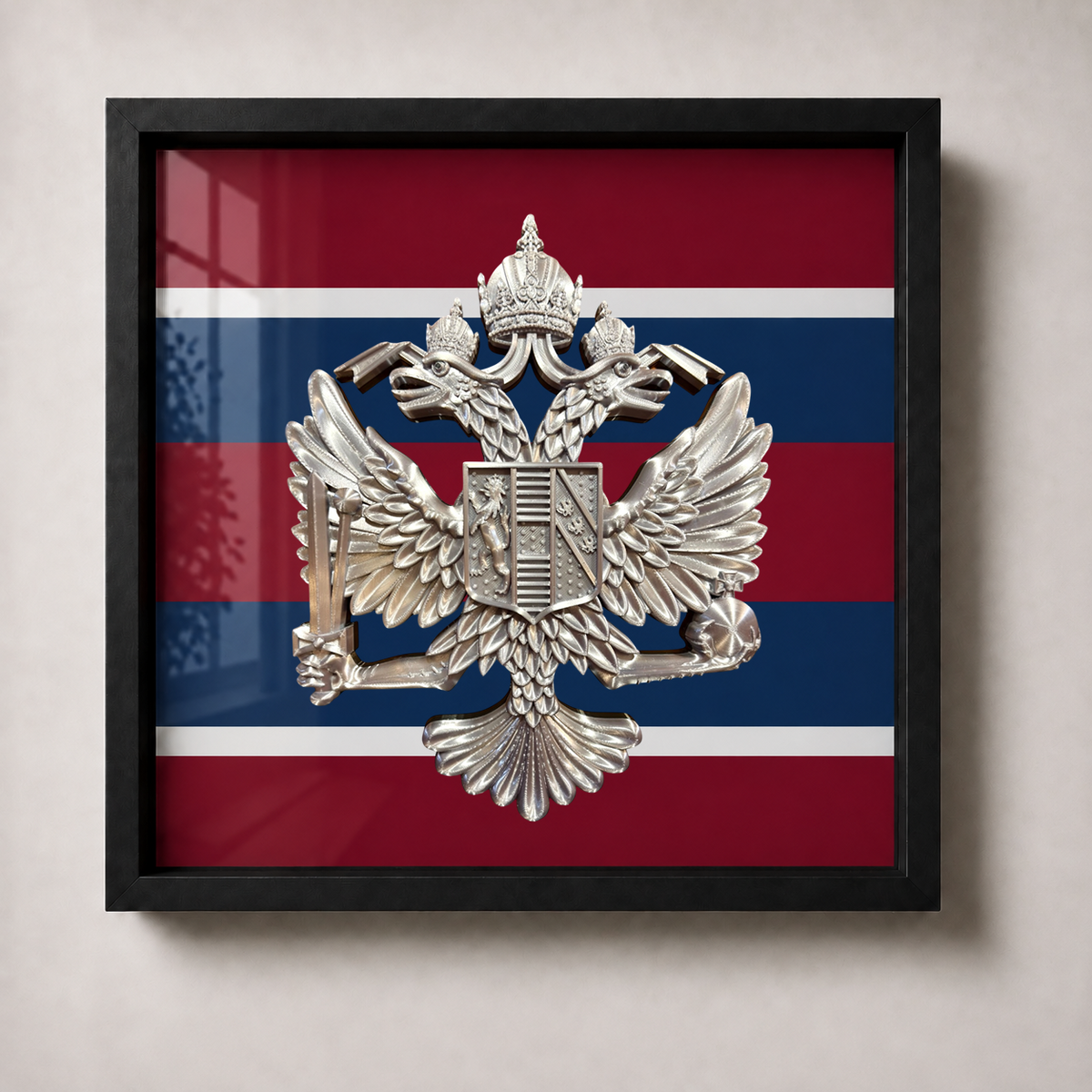1st The Queen's Dragoon Guards Framed Cap Badge Display | Officially Licensed