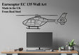Eurocopter EC 135 Helicopter Metal Wall Art