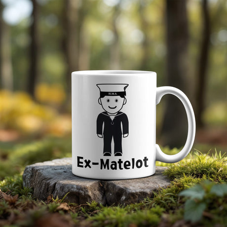 Royal Navy Ex-Matelot Cartoon Mug