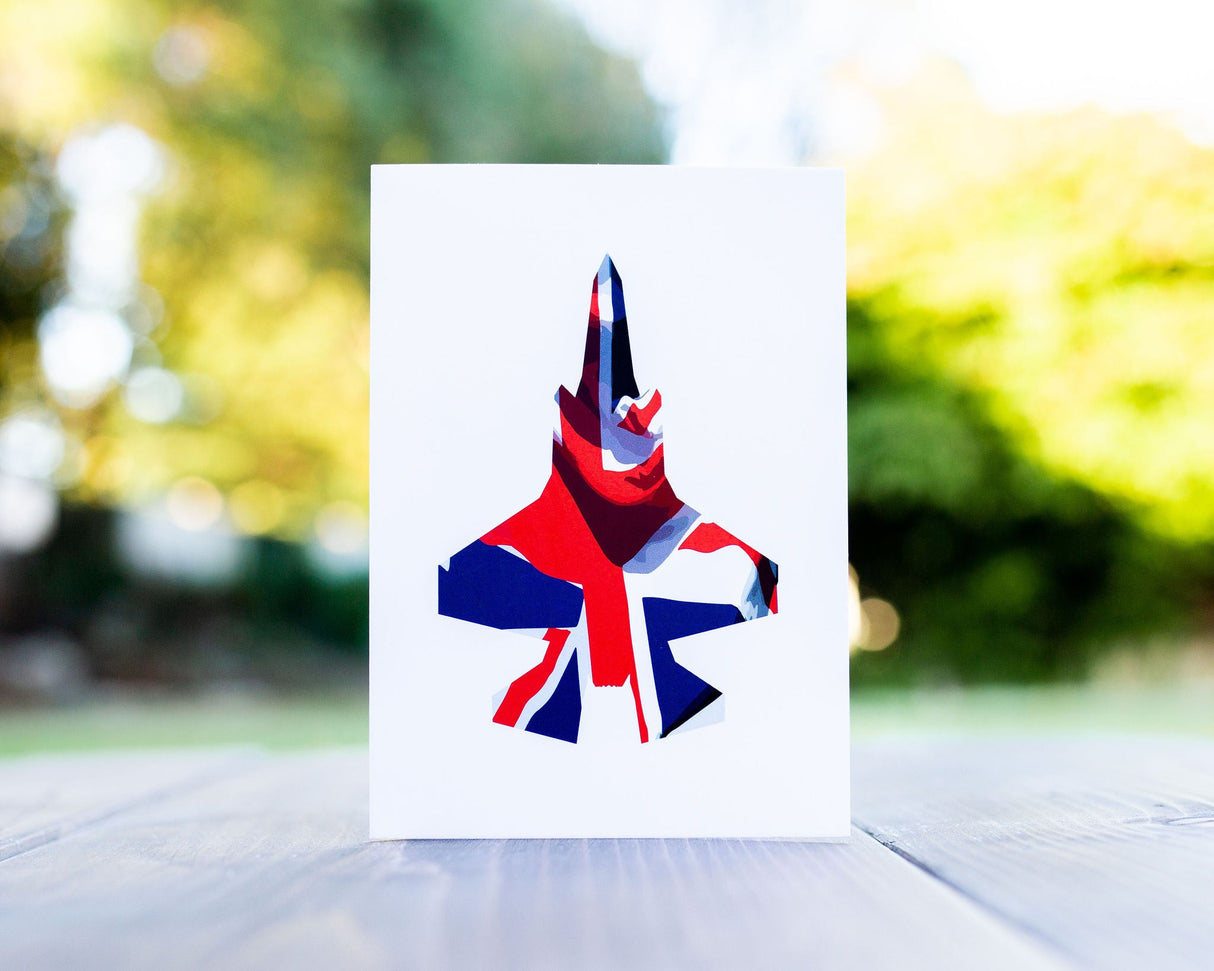 F35B Union Flag Greeting Card