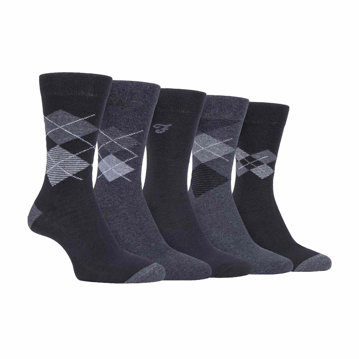 5 Pack Farah Classic Patterned Socks