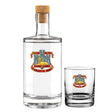 Devon and Dorset Regiment Crest - Fill Your Own Spirit Bottle Set