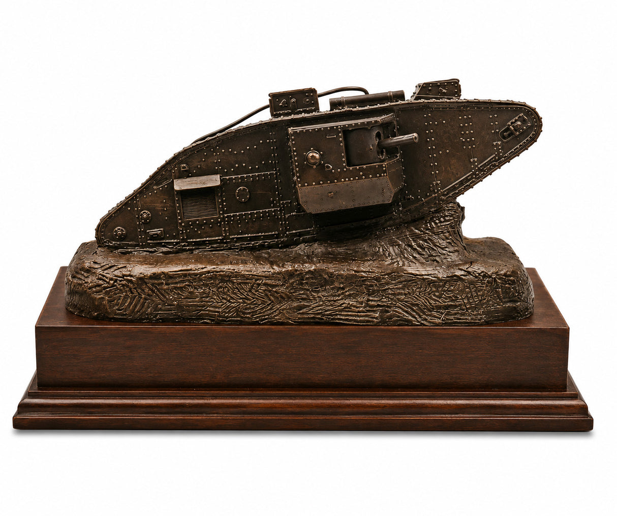 First World War MK V Tank in Cold Cast Bronze