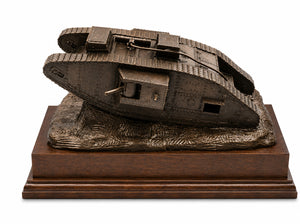 First World War MK V Tank in Cold Cast Bronze