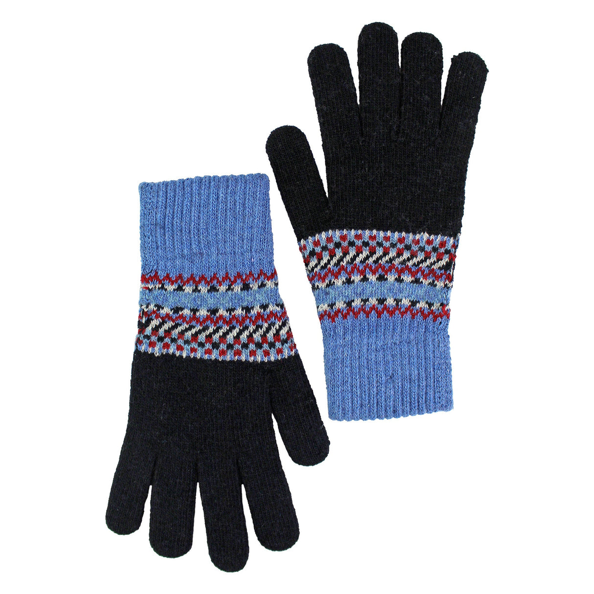 Mens Wool Gloves | Winter Cute Fairisle Gloves for Cold Weather