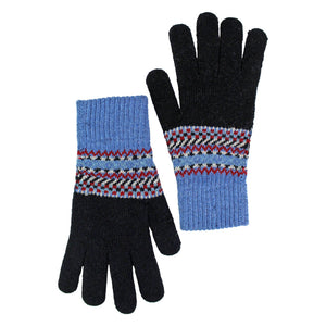 Mens Wool Gloves | Winter Cute Fairisle Gloves for Cold Weather