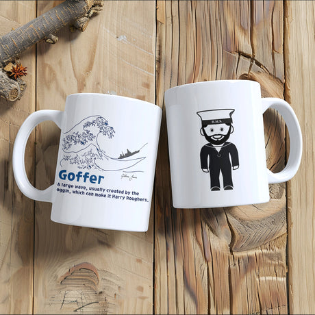 Royal Navy Goffer Cartoon Mug