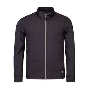 Men's Hybrid Fleece Lined Jacket Full Zip Insulated Waterproof Coat
