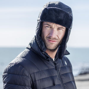Mens Waterproof Fleece Lined Winter Thermal Trooper Trapper Hat