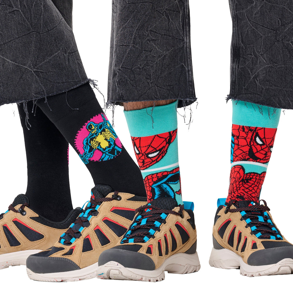 6 Pack Spider-Man Socks Bundle Novelty Socks Gift Idea