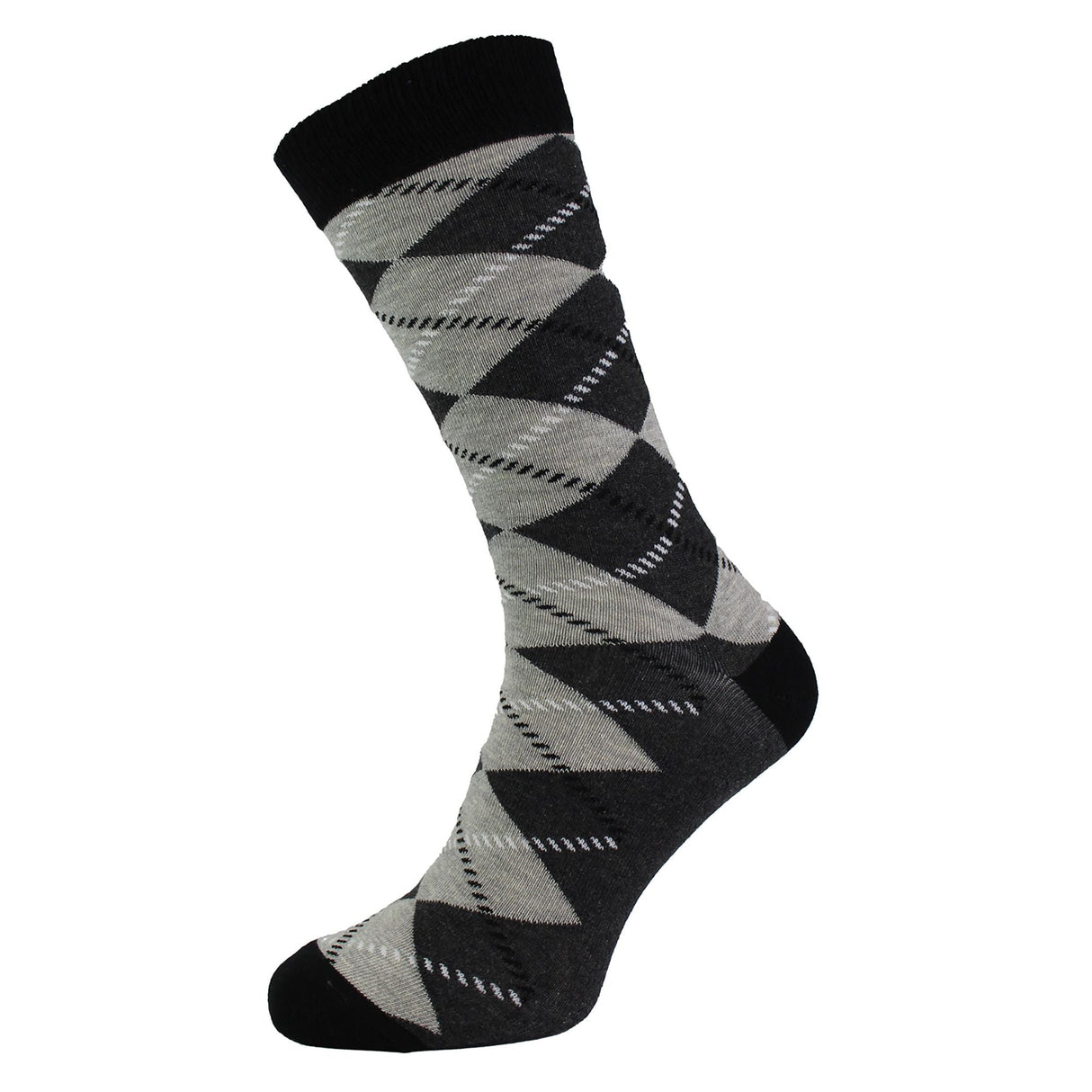 Pack of 3 Classic Argyle Patterned Mens Dress Socks Colorful Argyle Socks