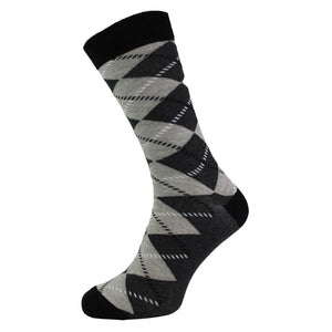 Pack of 3 Classic Argyle Patterned Mens Dress Socks Colorful Argyle Socks