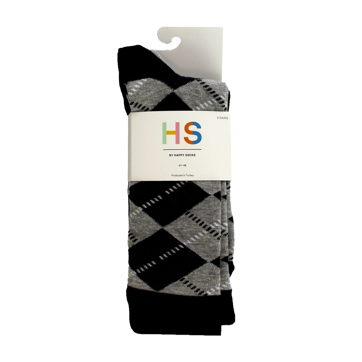 Pack of 3 Classic Argyle Patterned Mens Dress Socks Colorful Argyle Socks