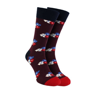 Floral Poppy Dress Socks