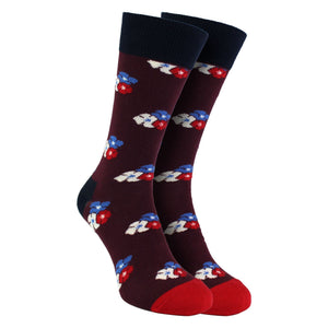 Floral Poppy Dress Socks