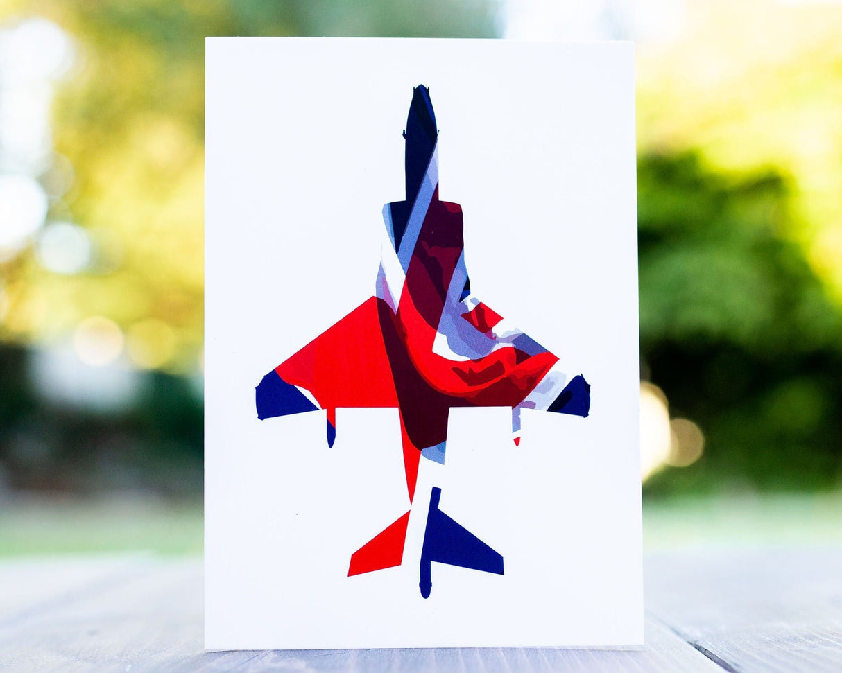 Harrier Union Flag Greeting Card