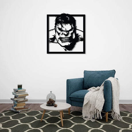 Hulk Green Rage Metal Wall Art Marvel Superhero Decorative Sculpture