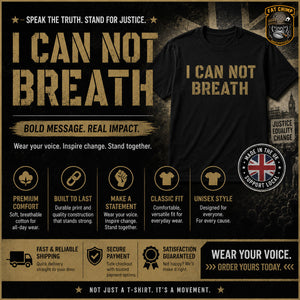 I Can Not Breath Printed T-Shirt