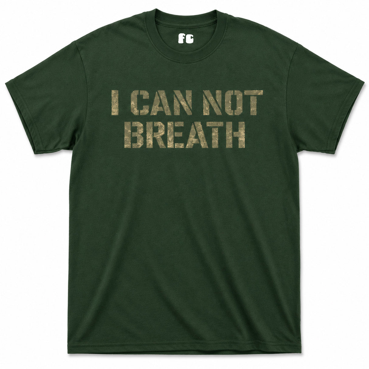 I Can Not Breath Printed T-Shirt