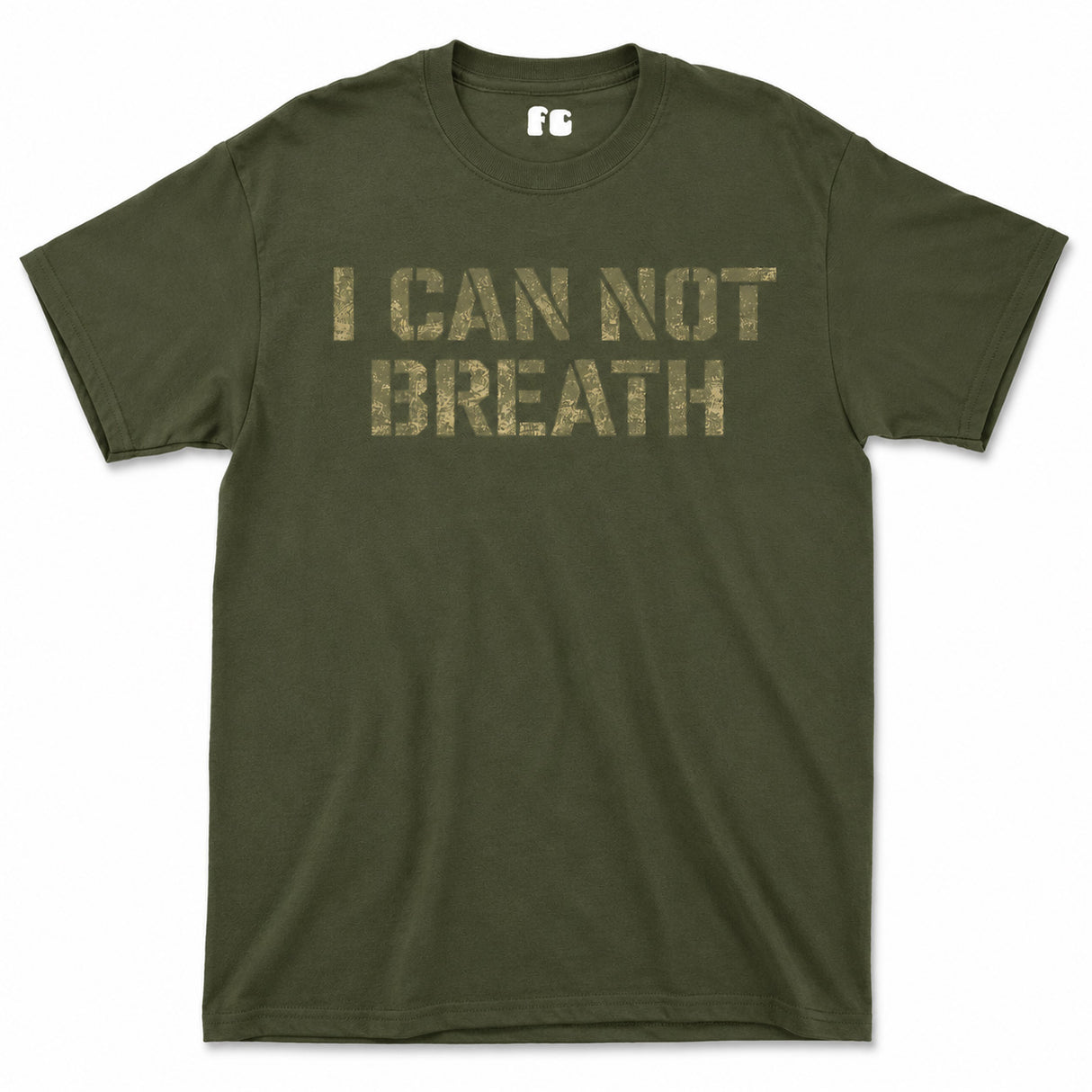 I Can Not Breath Printed T-Shirt