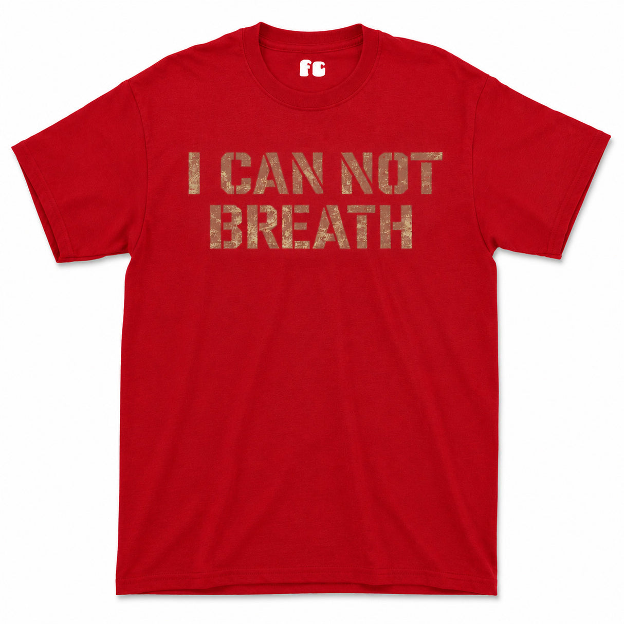 I Can Not Breath Printed T-Shirt