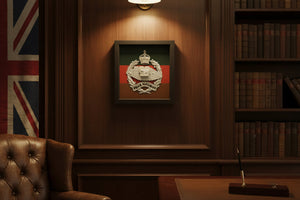 Royal Tank Regiment 3D King's Cap Badge Display Frame 